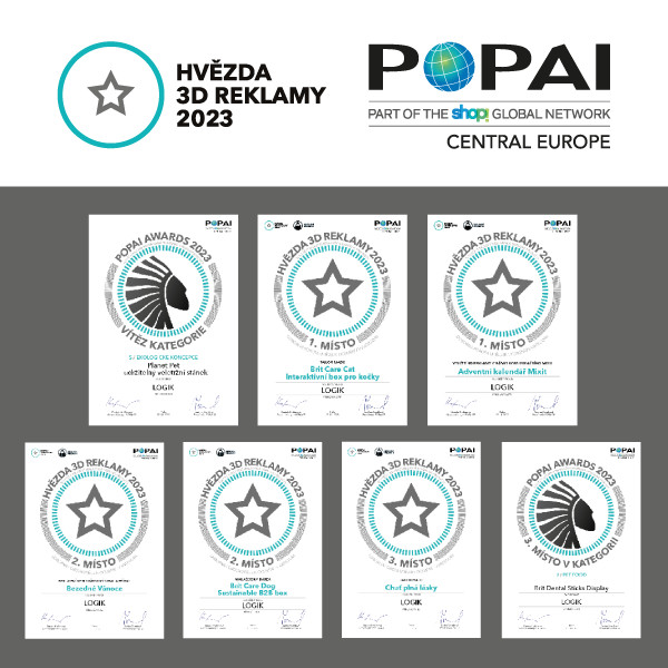 Získali jsme ocenění v soutěži POPAI DAY 2023